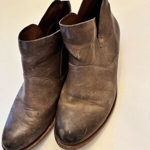 Women’s Kork Ease Brown Leather Ankle Booties